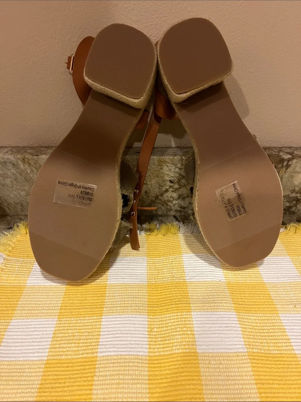 New with Tags NR Not Rated NANA KHAKI Heels